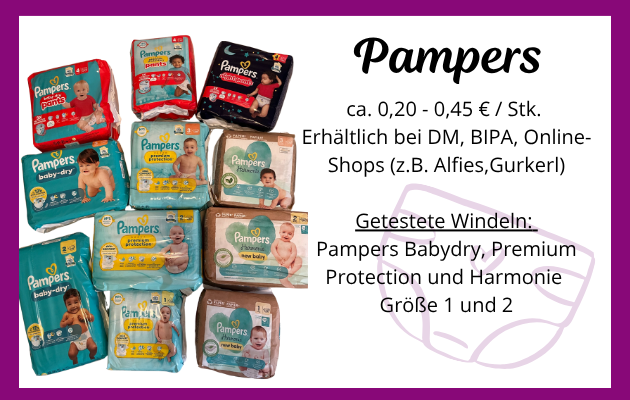 Babymamas Windeltest PAmpers