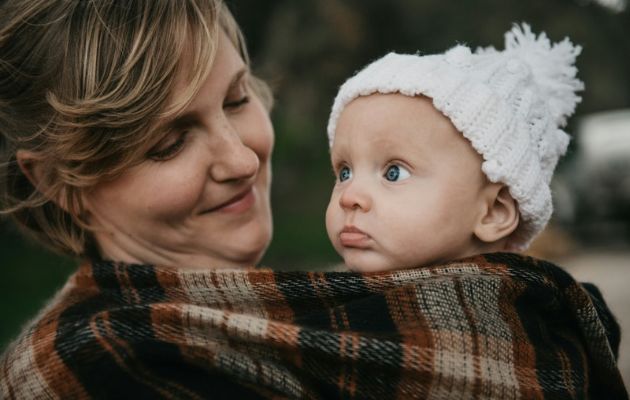 Tipps Tragen Winter Baby Familie Zwiebellook
